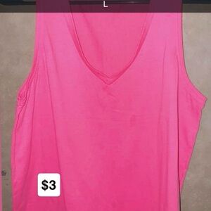 Pink Sleeveless Women's Top